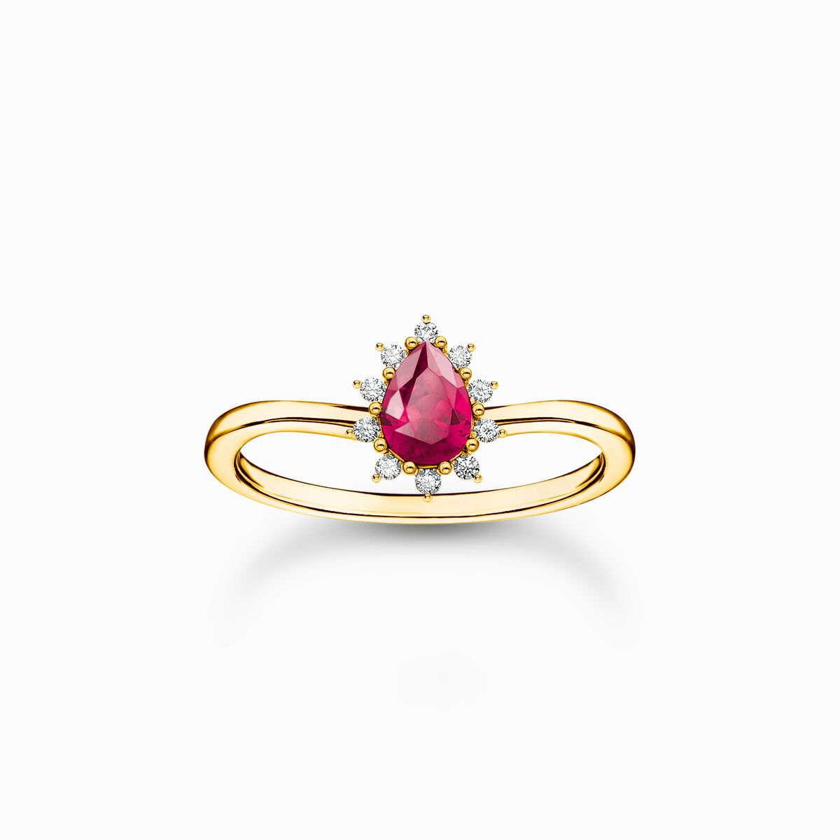 Gold-plated ring Vintage Romance
