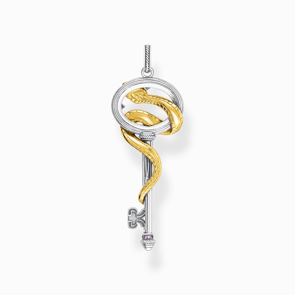 Pendant key with snake gold