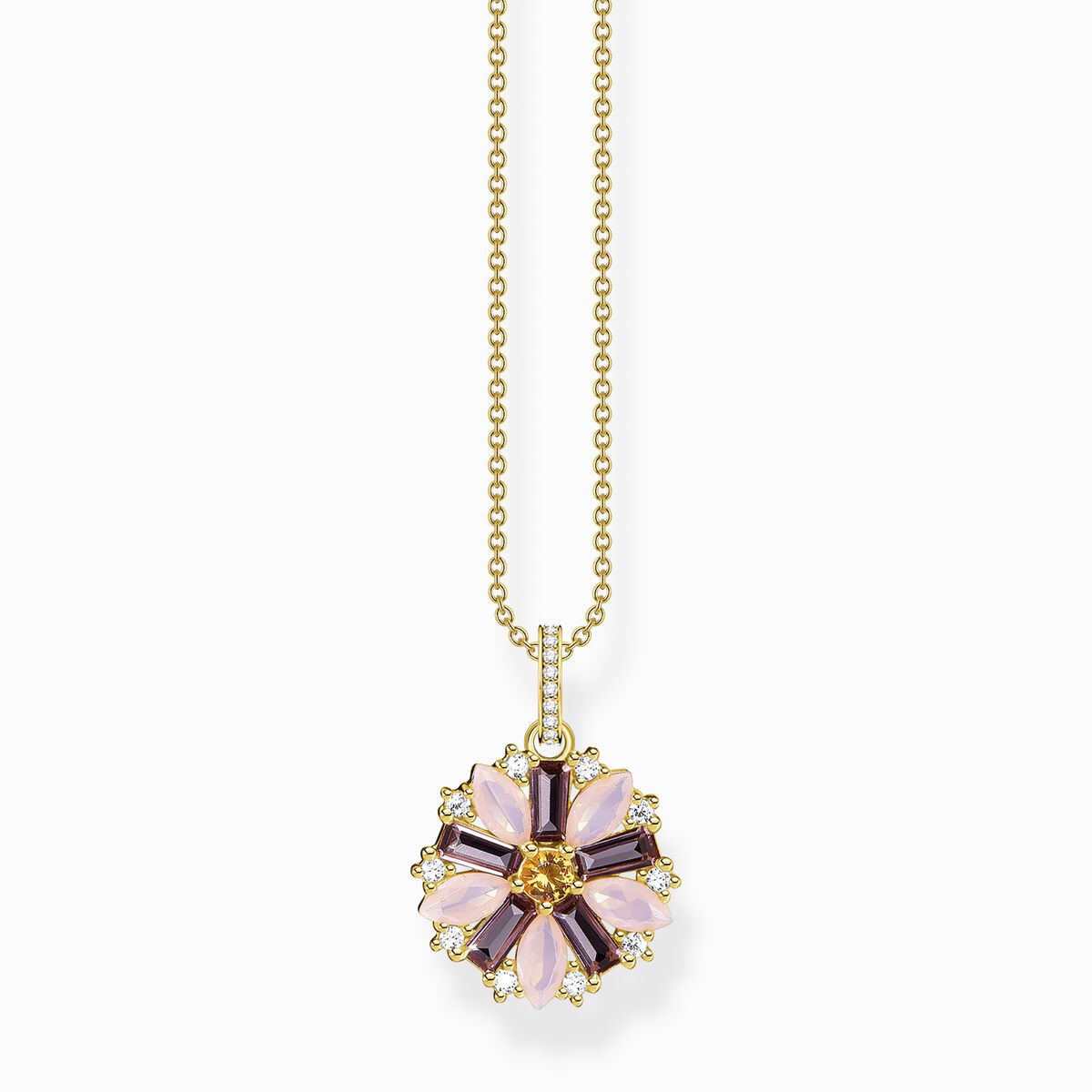 Necklace flower gold