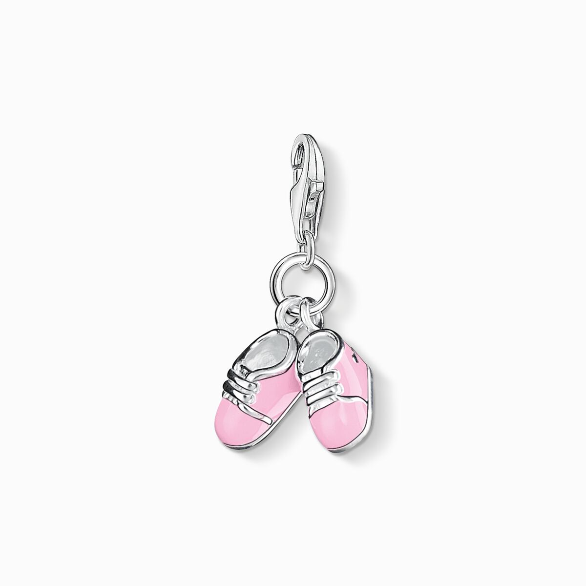 Charm pendant pink baby shoes
