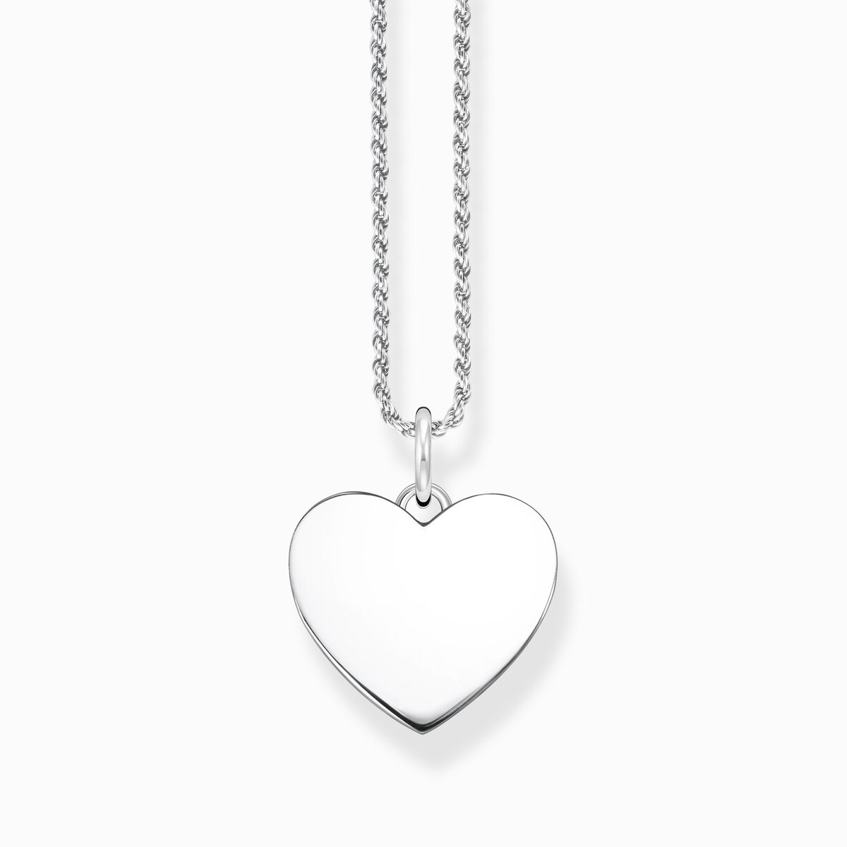 Necklace heart silver