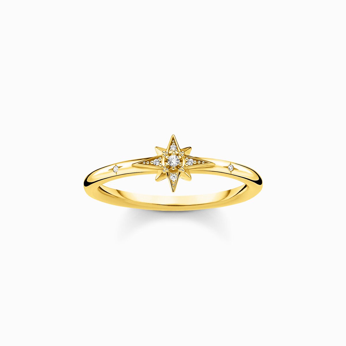Ring star stones gold