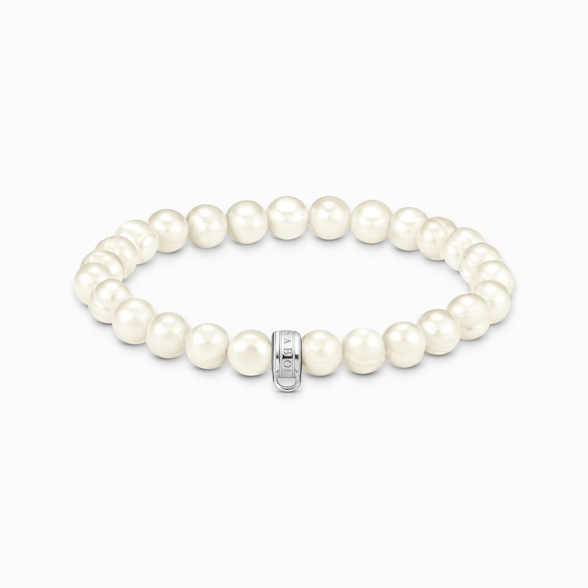 Charm bracelet with freshwater cultured pearls