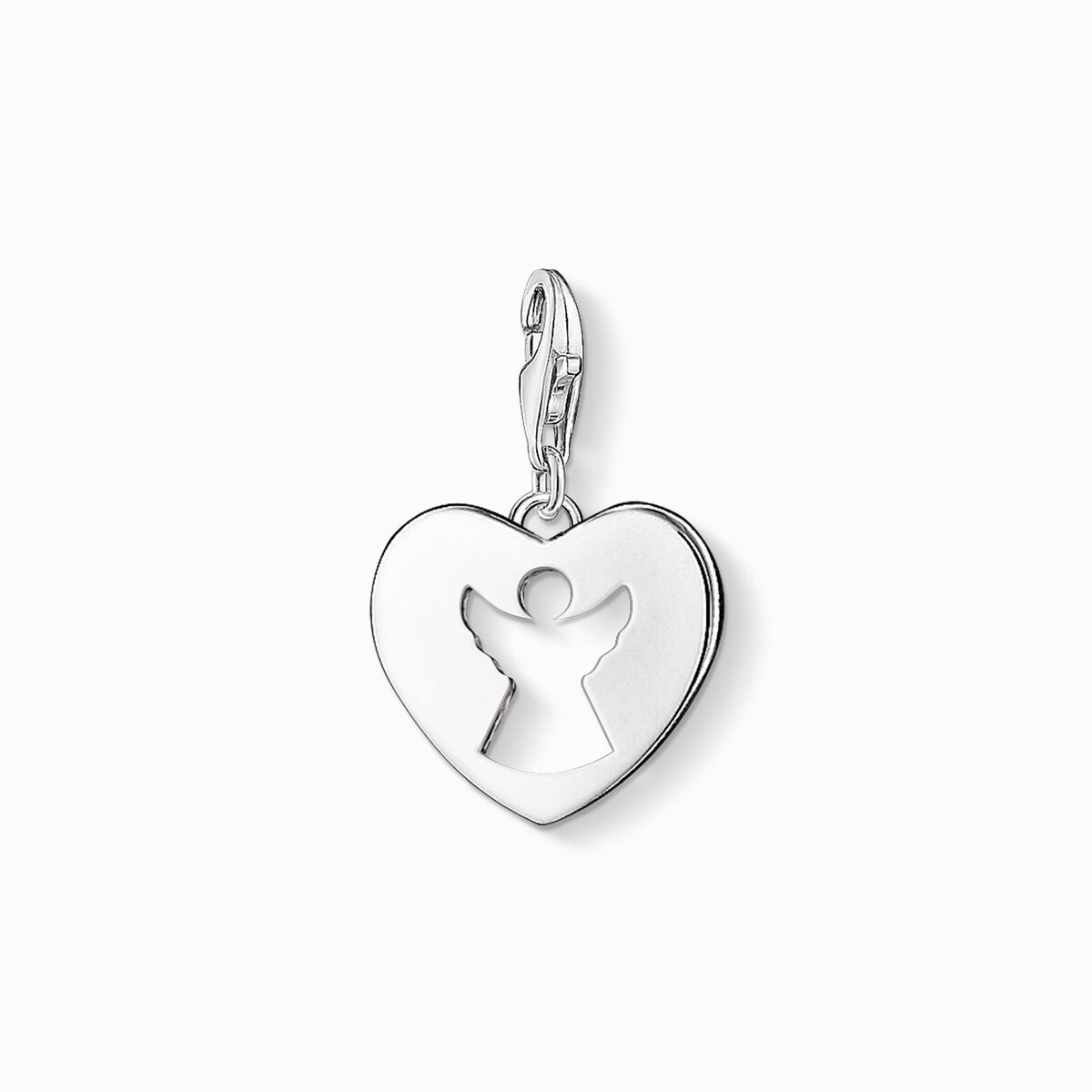 Charm pendant guardian angel heart