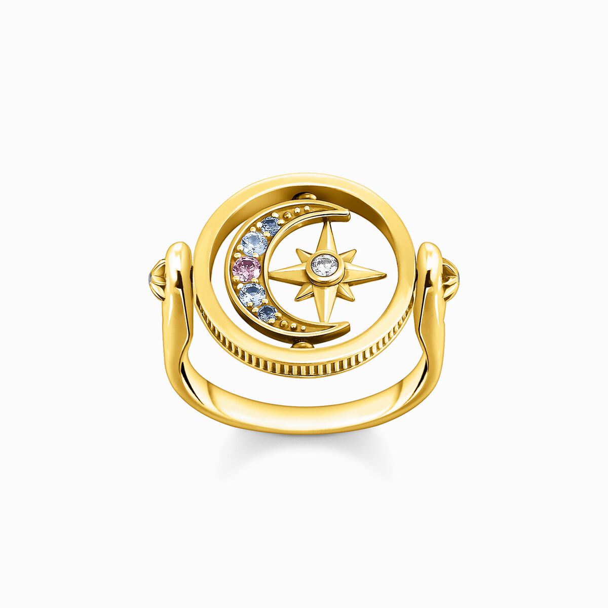 Ring Royalty star & Moon gold
