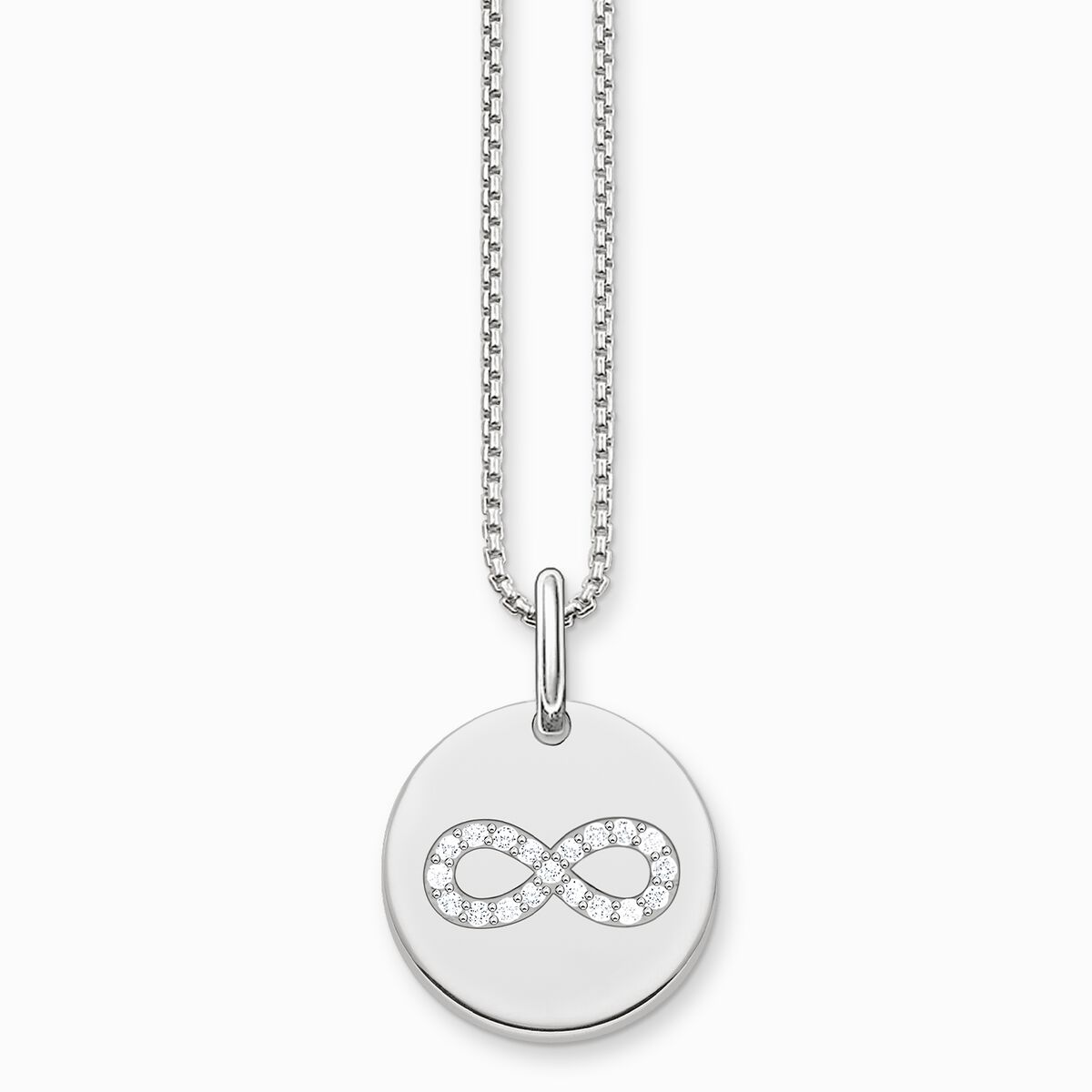 Necklace infinity coin