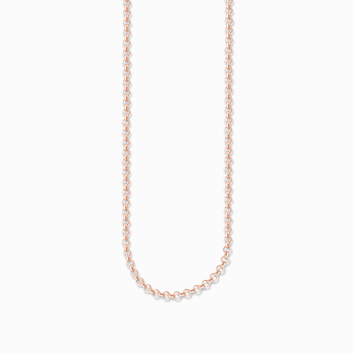 Round belcher chain Thickness 2.00 mm (0.08 Inch)