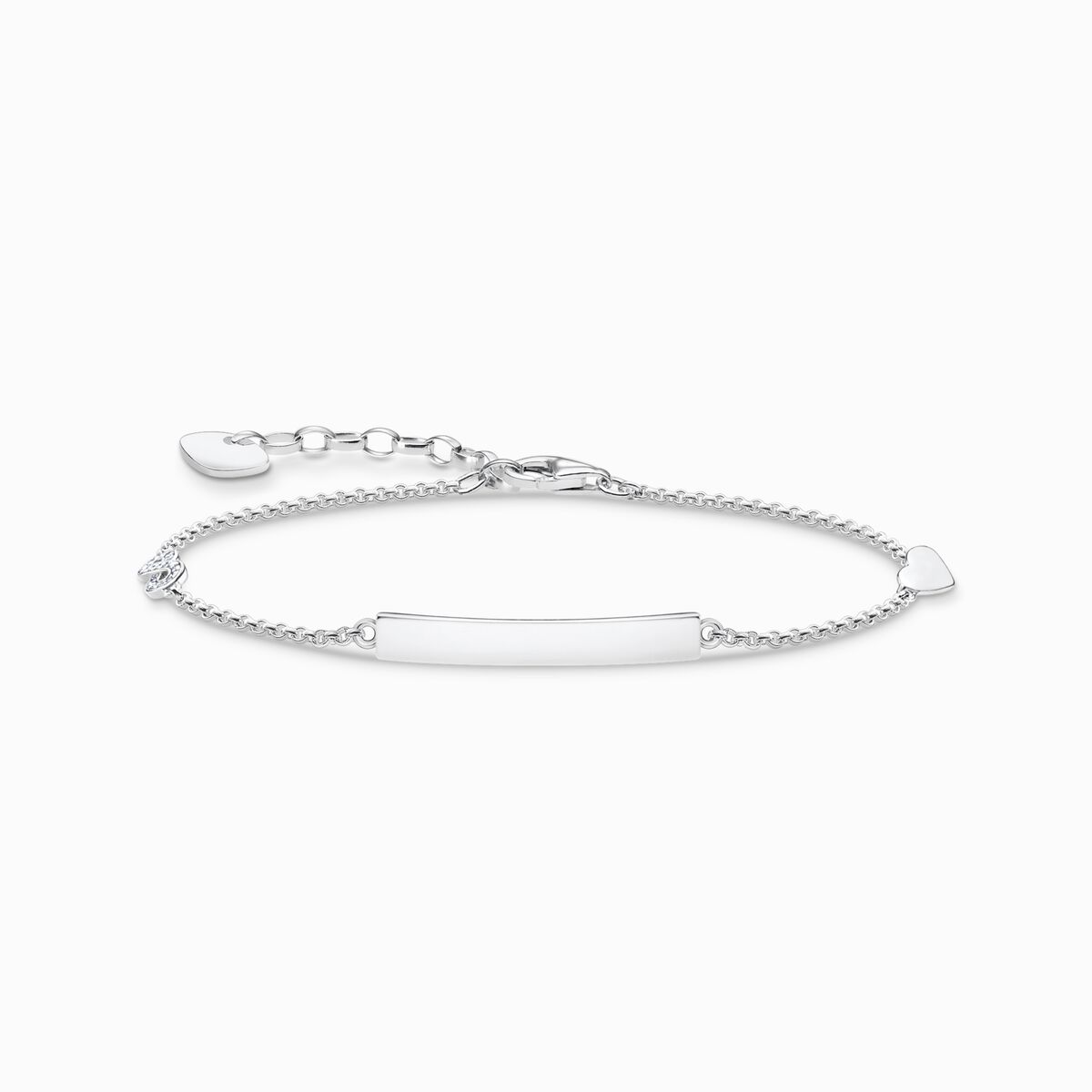 Bracelet heart with infinity silver