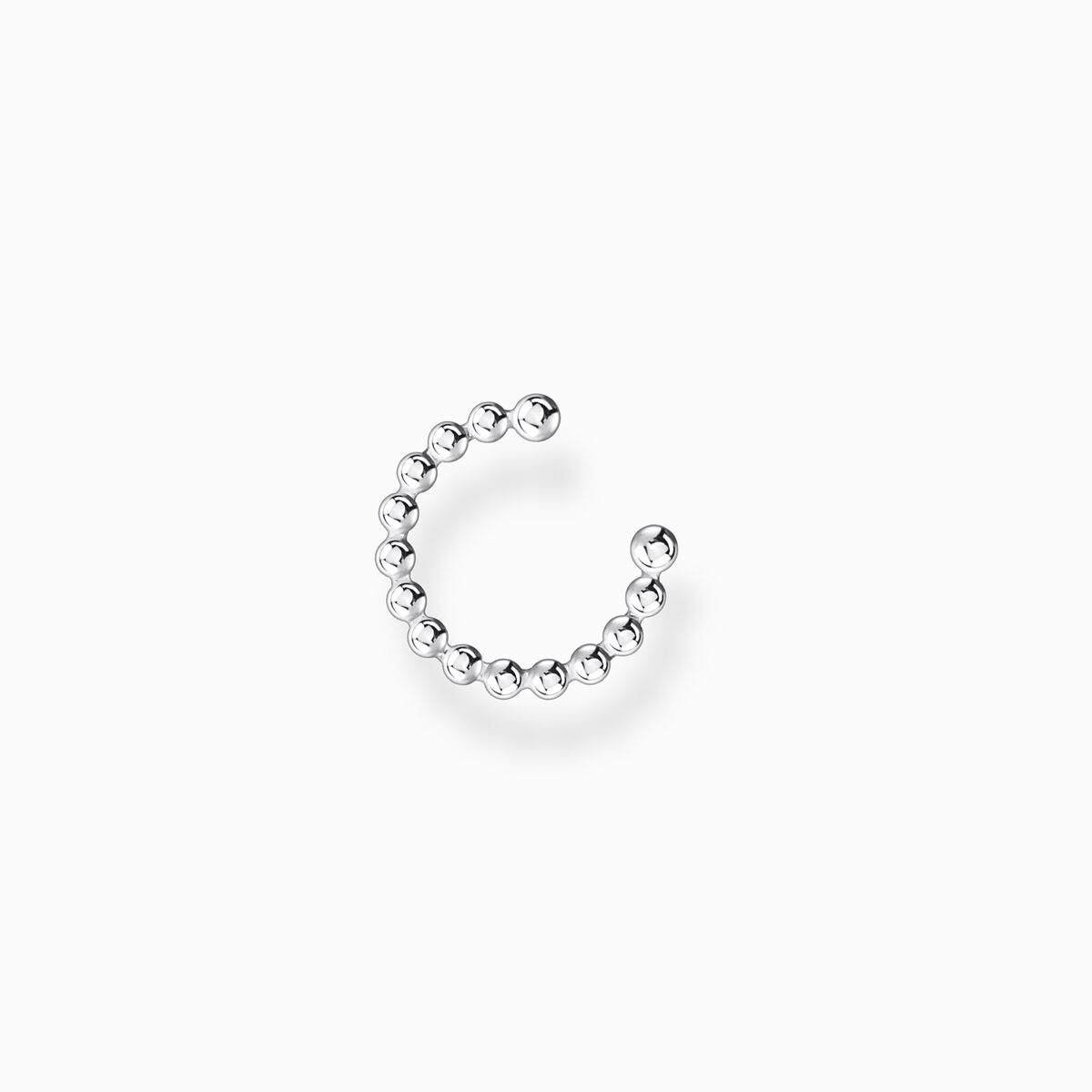 Single ear cuff dots silver