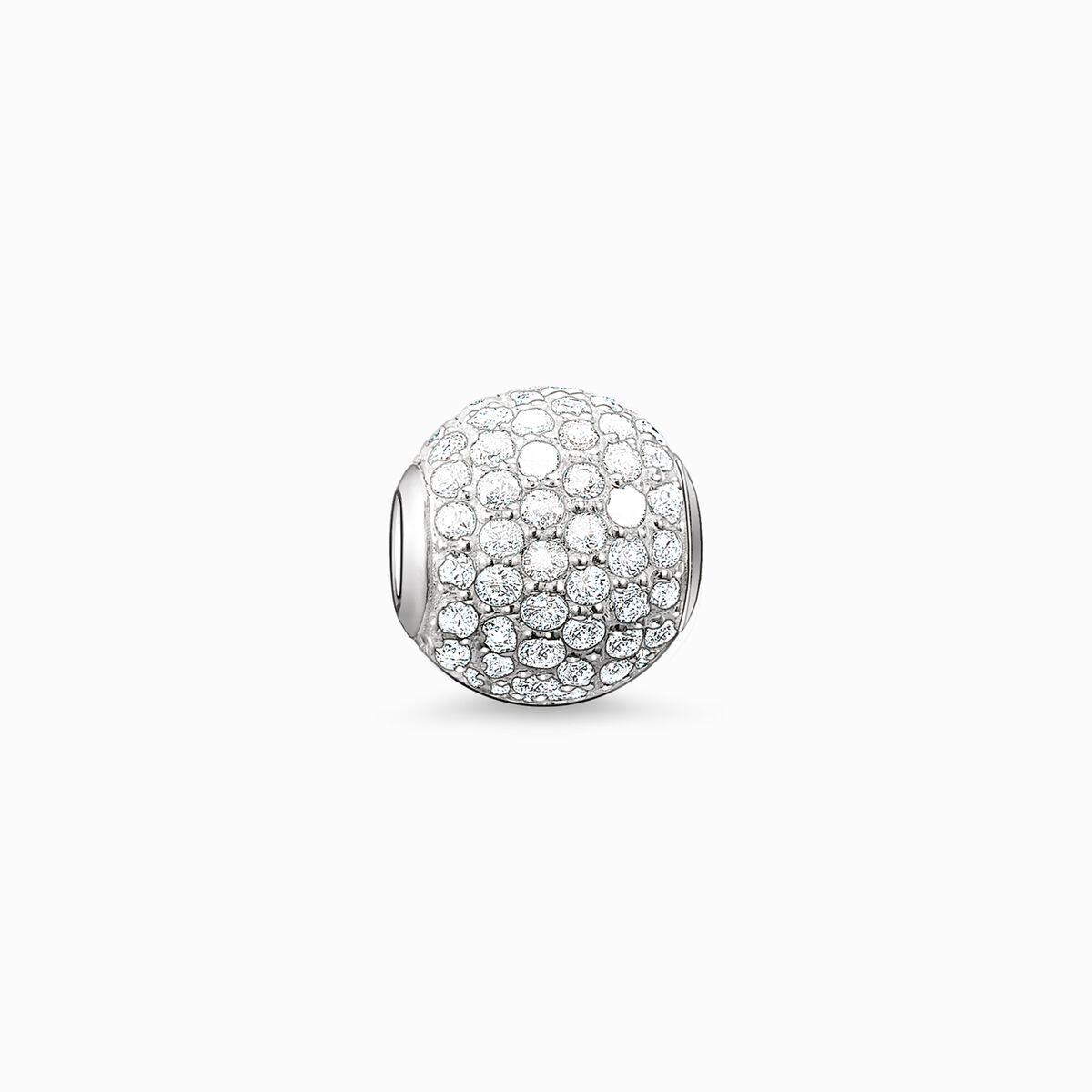 Bead white pavé