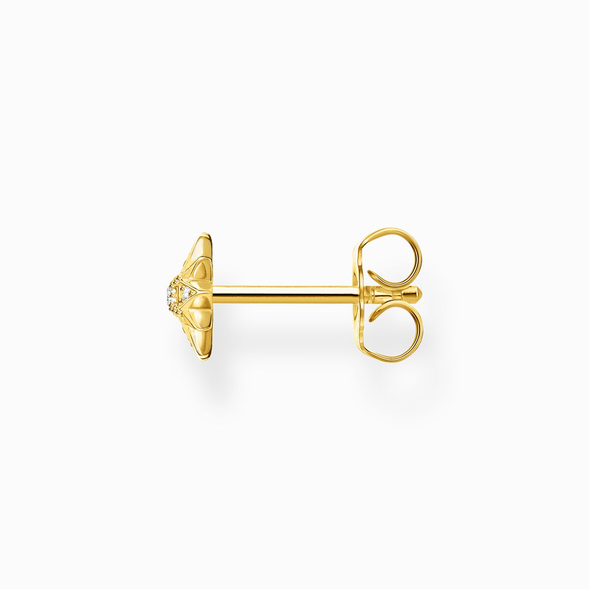 Single ear stud star gold