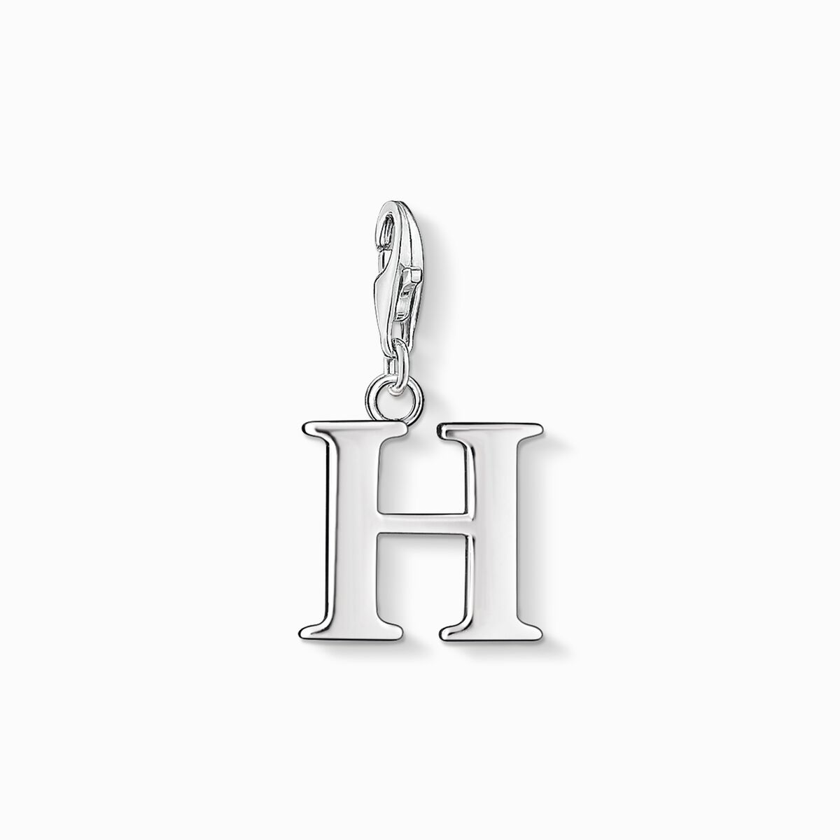 Charm pendant letter h