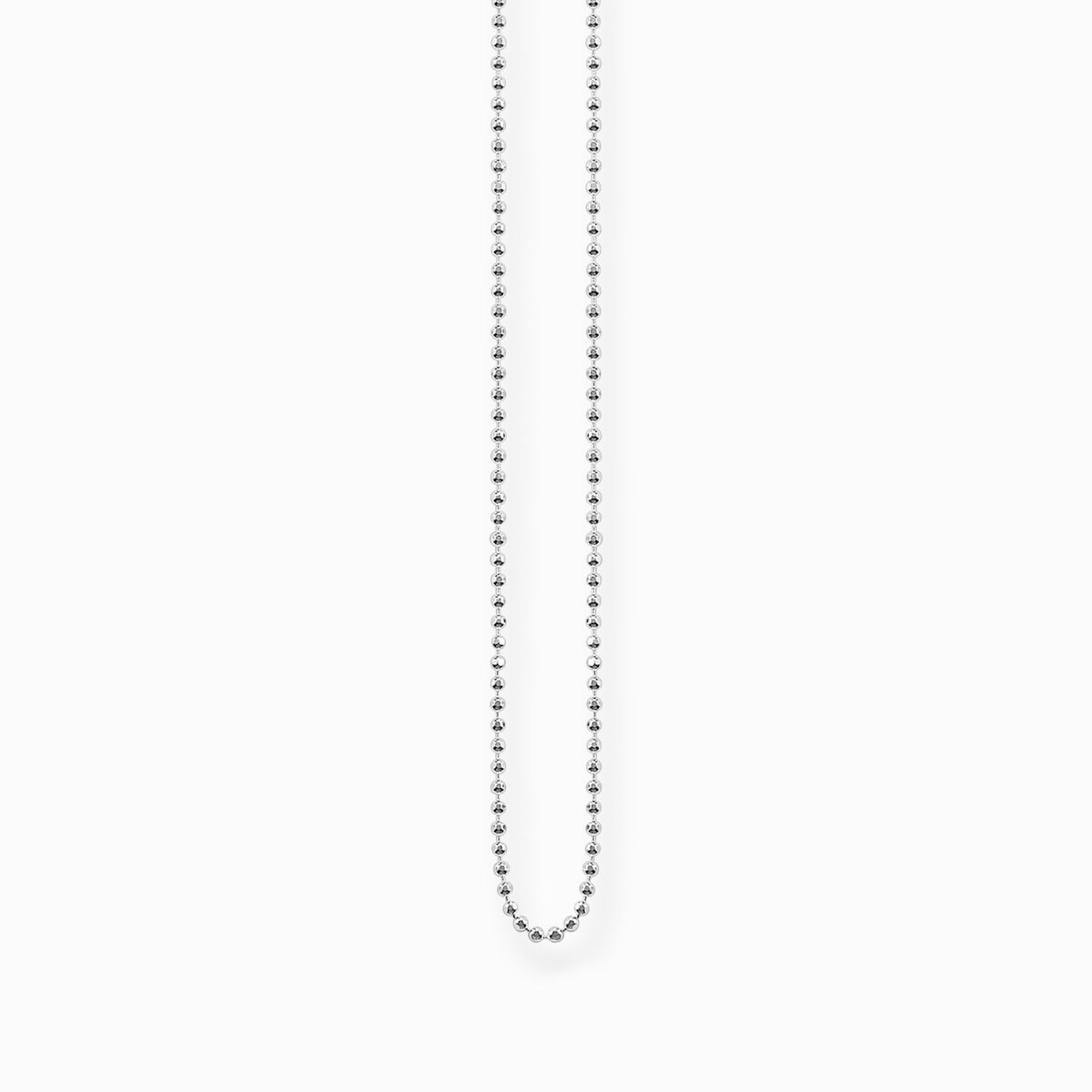 Silver ball necklace Thickness 1,20 mm (0,05 Inch)