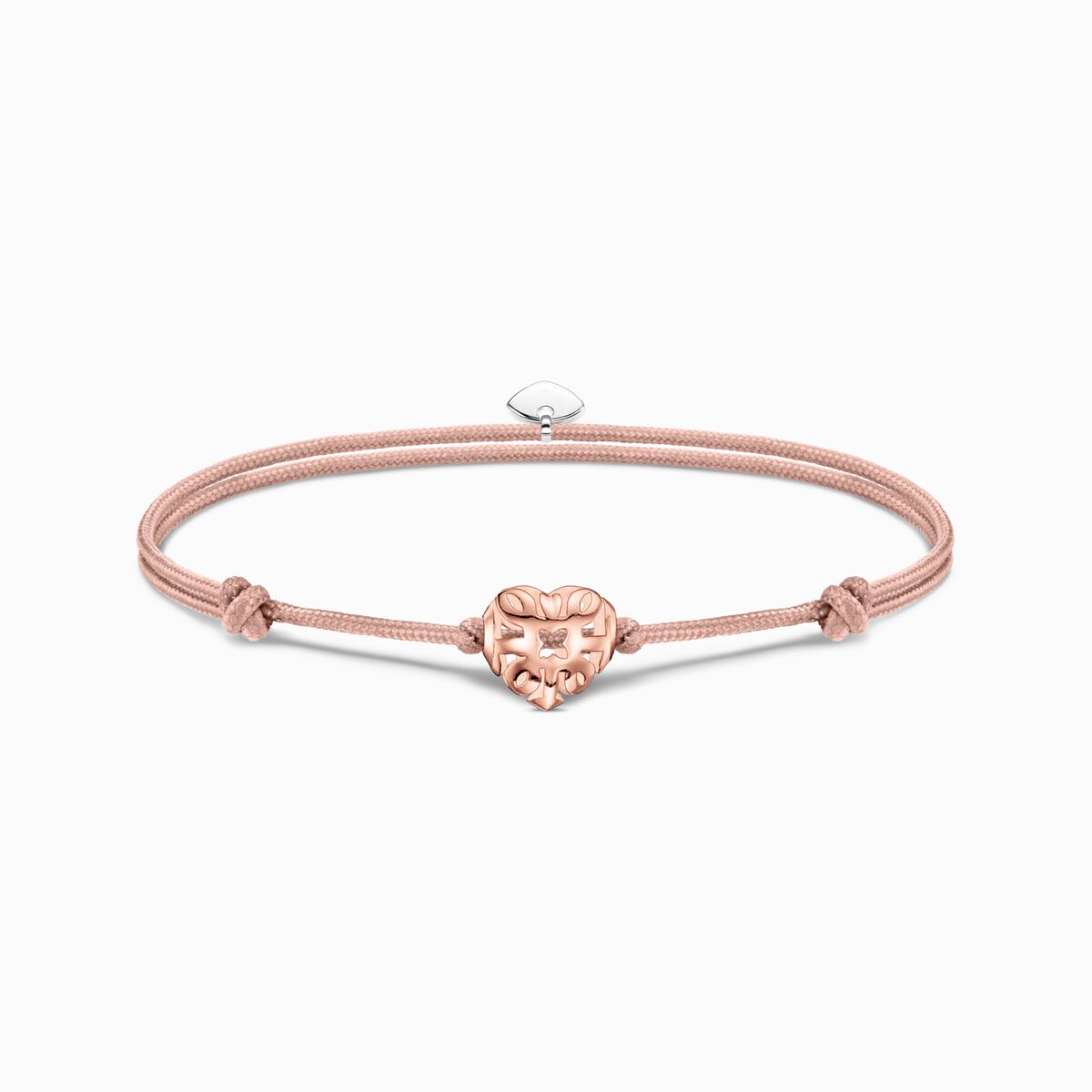 Bracelet Karma Secret with heart Bead rose gold plated