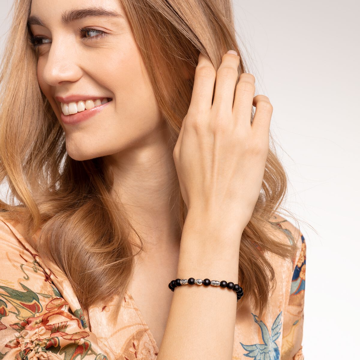 Bracelet black skull