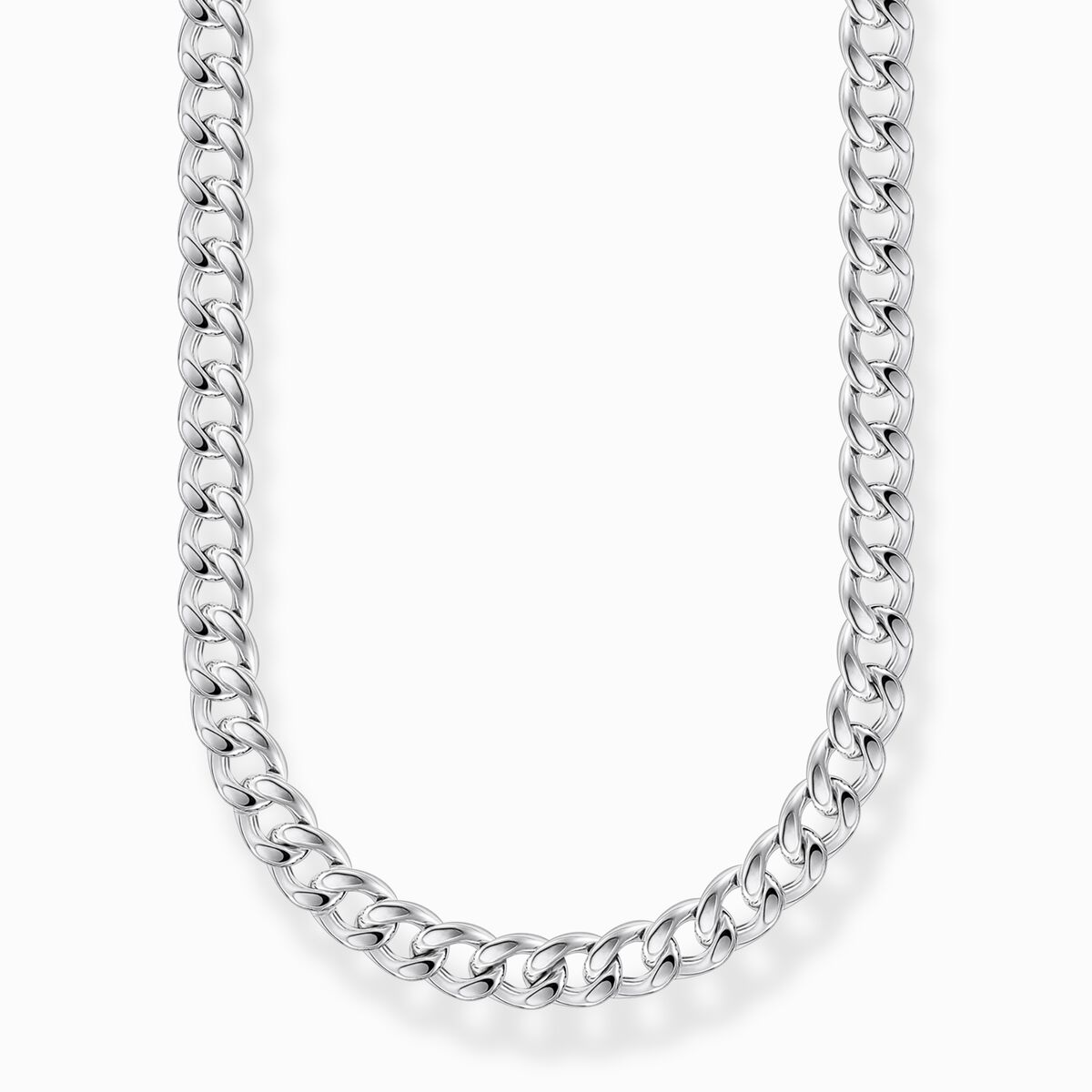 Necklace links silver Thickness 4.00 mm (0.16 Inch)