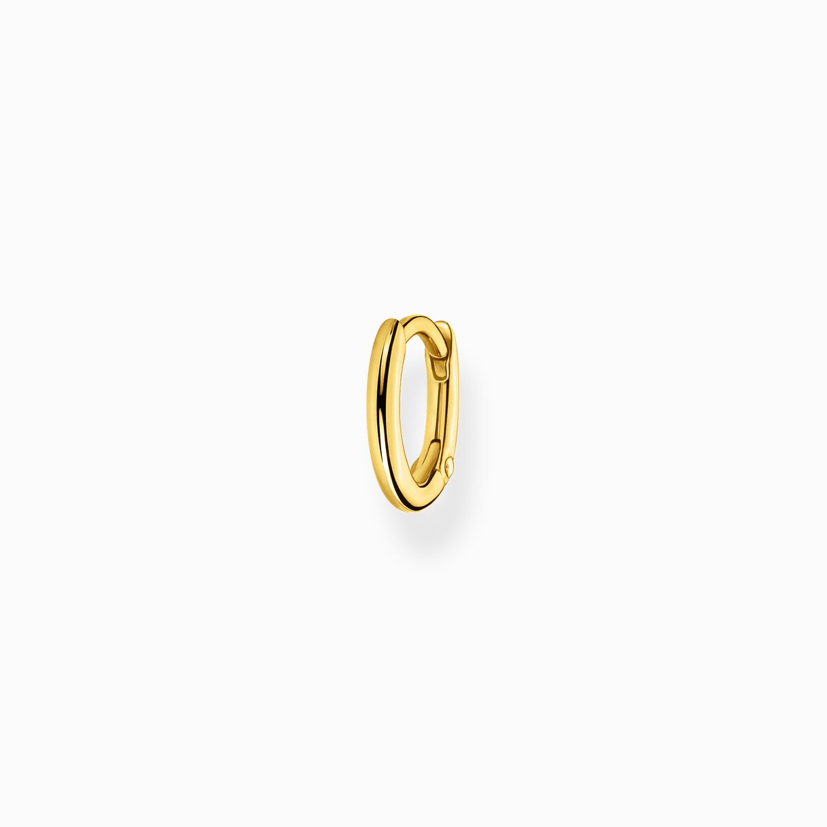Single hoop earring classic gold