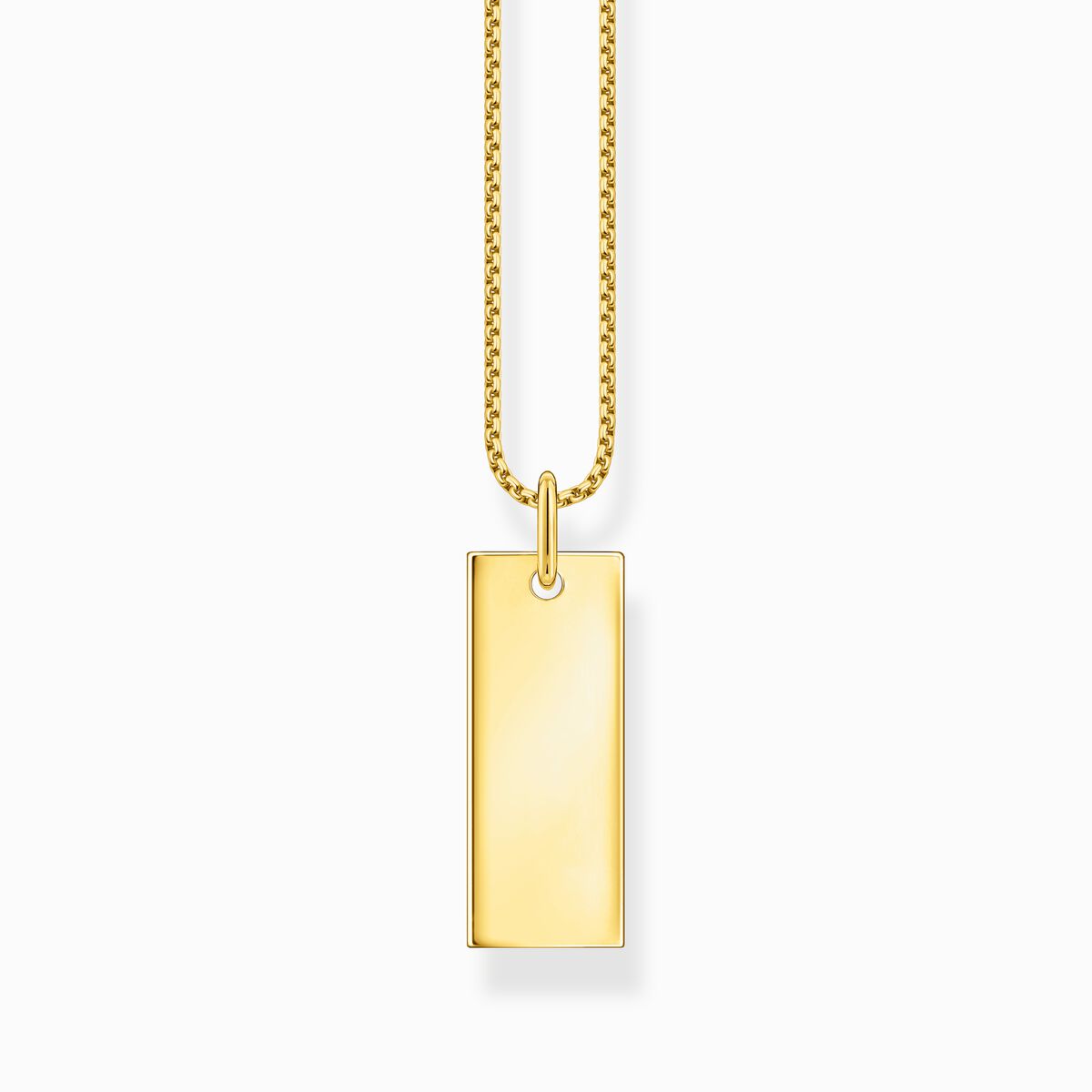 Necklace tag gold