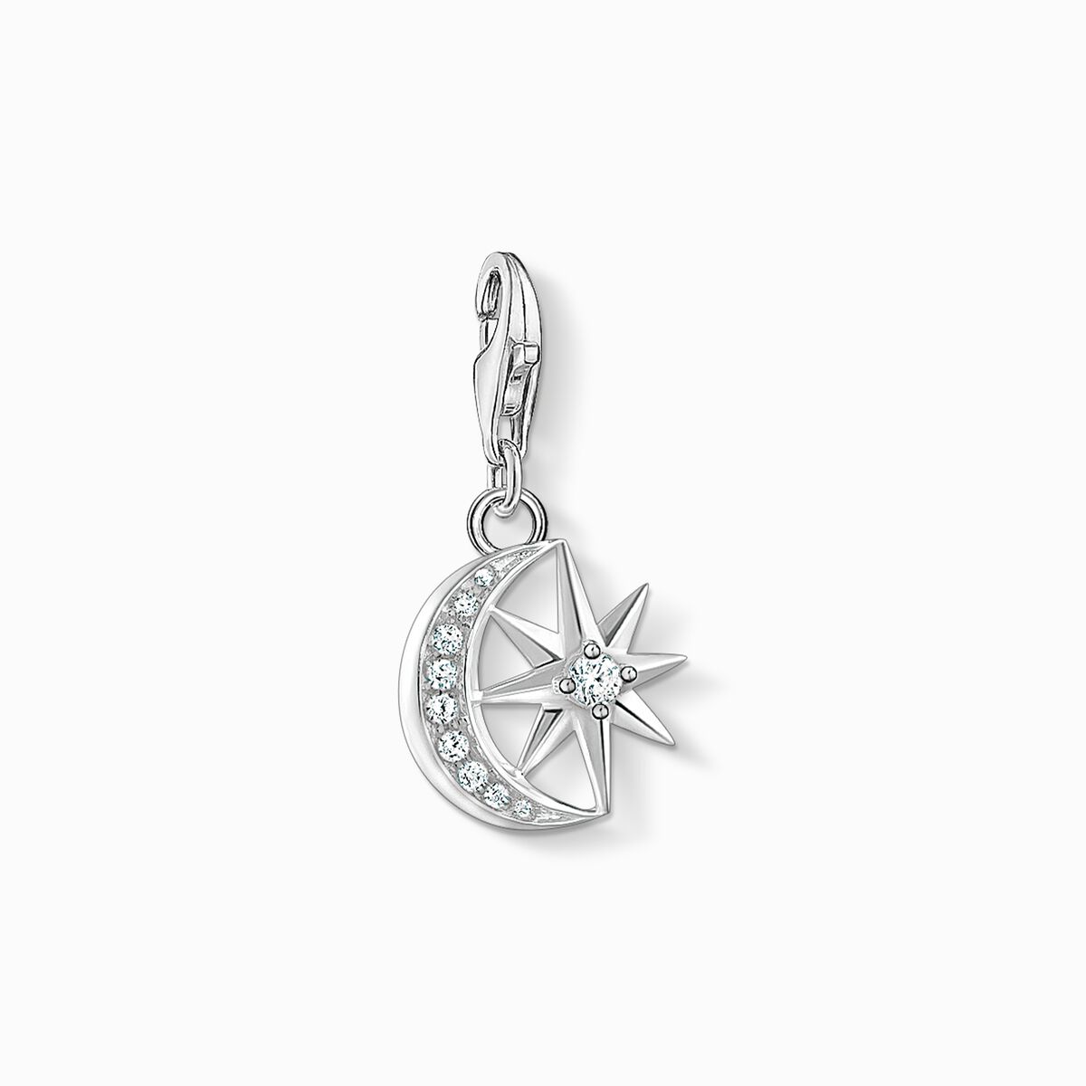 Charm pendant star and moon