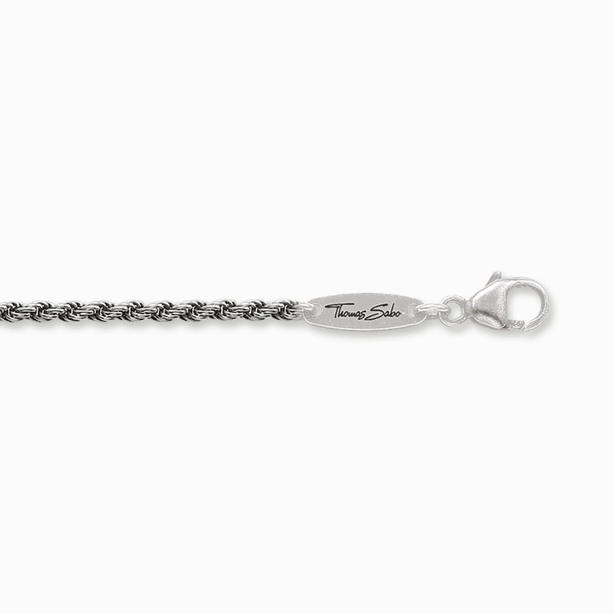Cord chain blackened Thickness 1.30 mm (0.05 Inch)