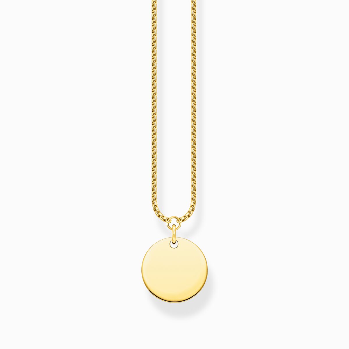 Necklace disc gold