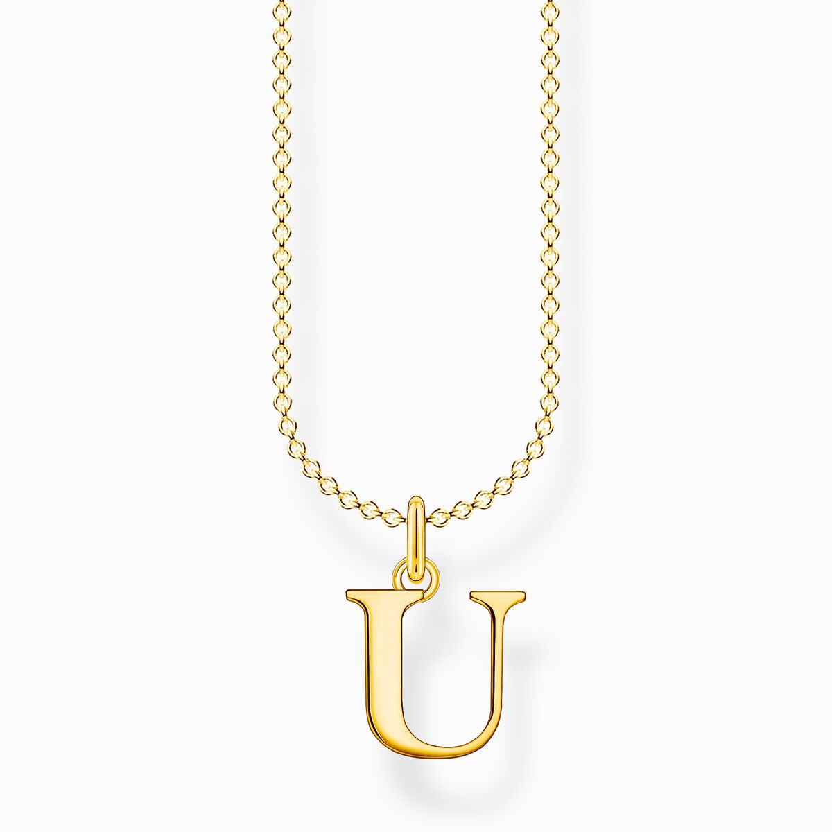 Necklace letter u gold