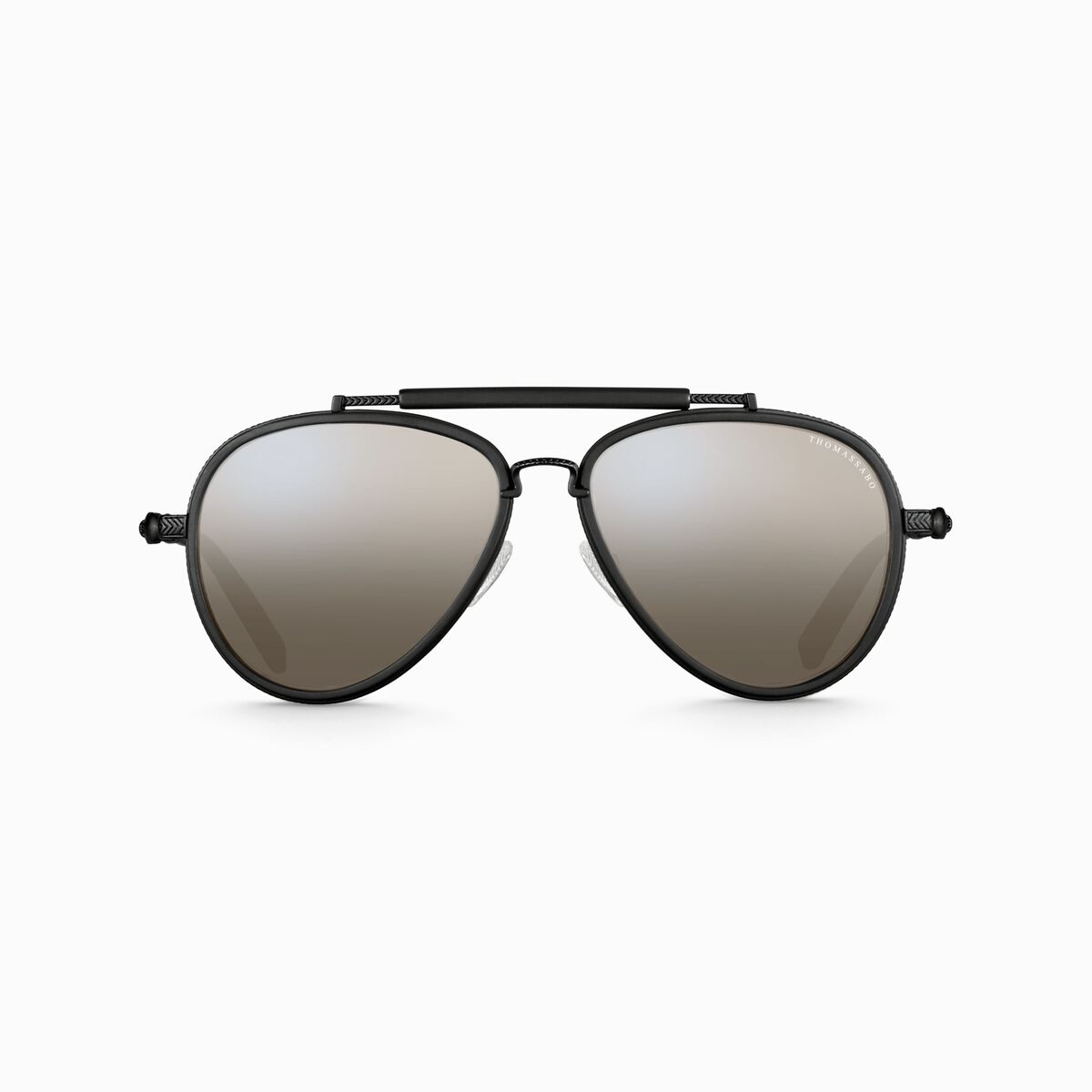 Sunglasses Harrison pilot skull mirrored