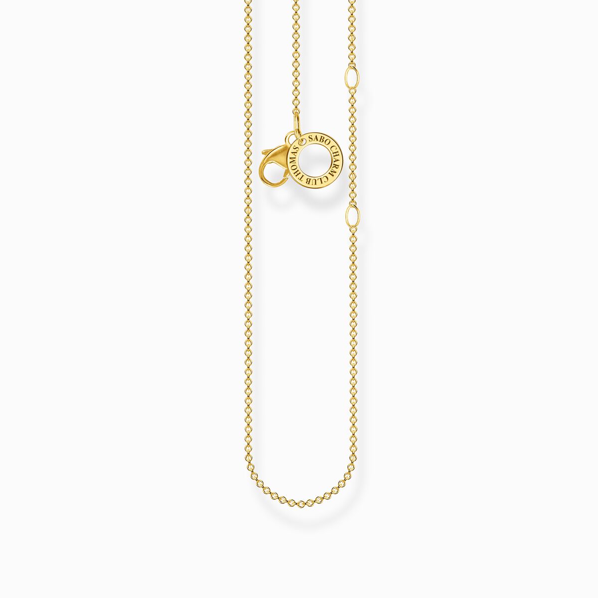 Charm necklace gold Thickness 1.00 mm (0.04 Inch)