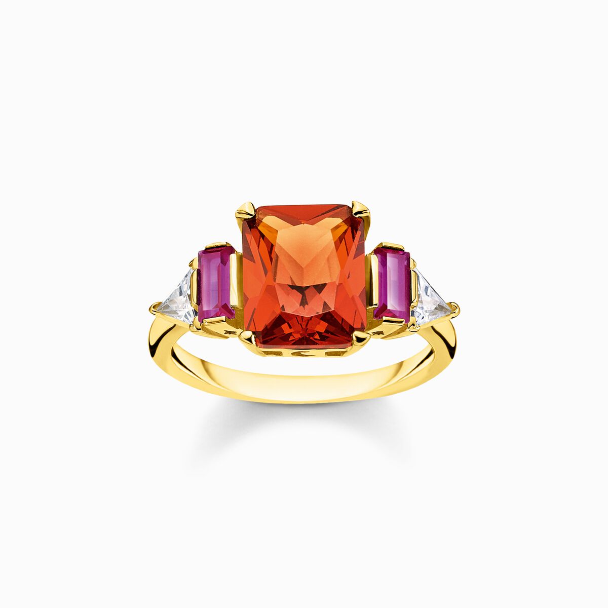 Ring colourful stones, gold