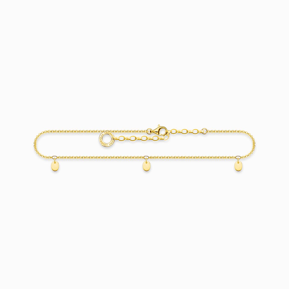 Anklet discs gold