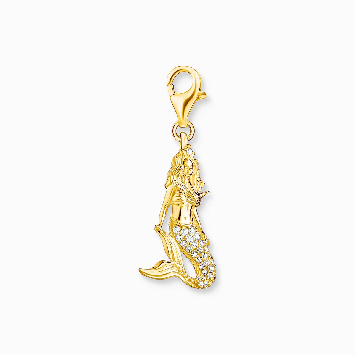 Charm pendant mermaid gold