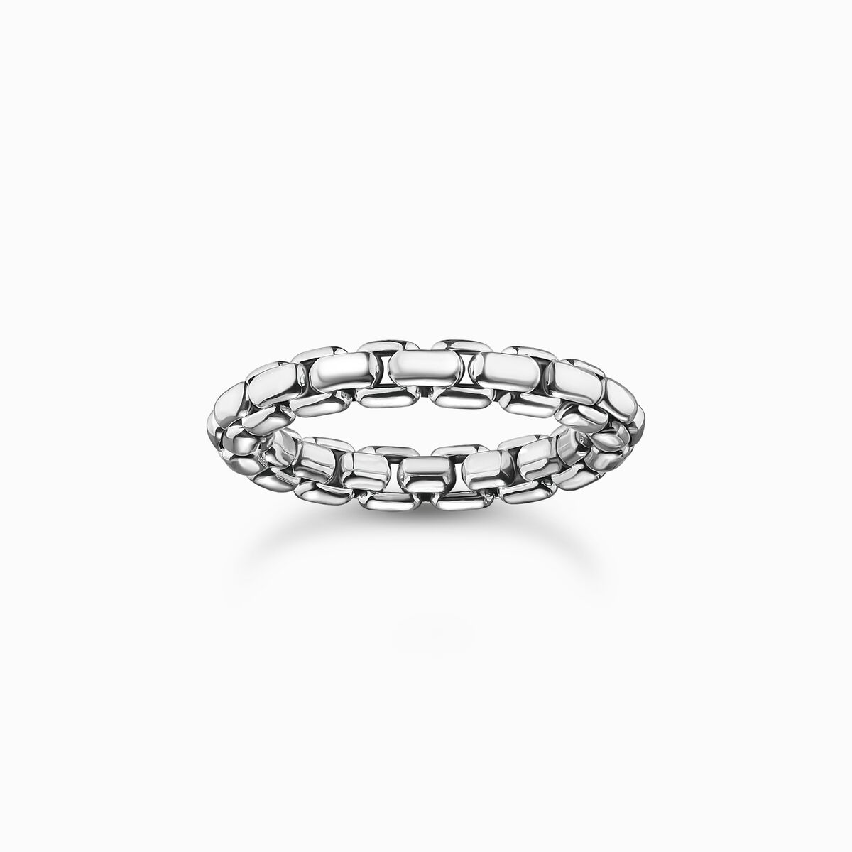 Silver ring box chain