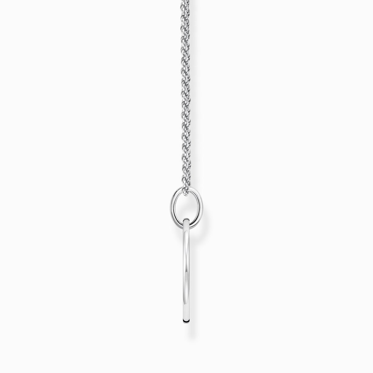 Necklace disc silver