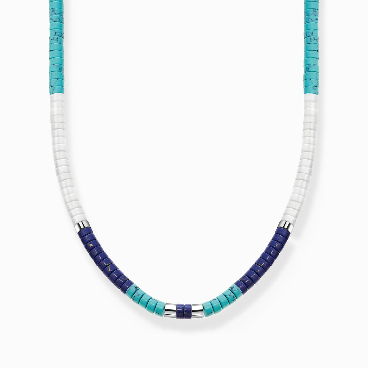 Necklace with blue stones