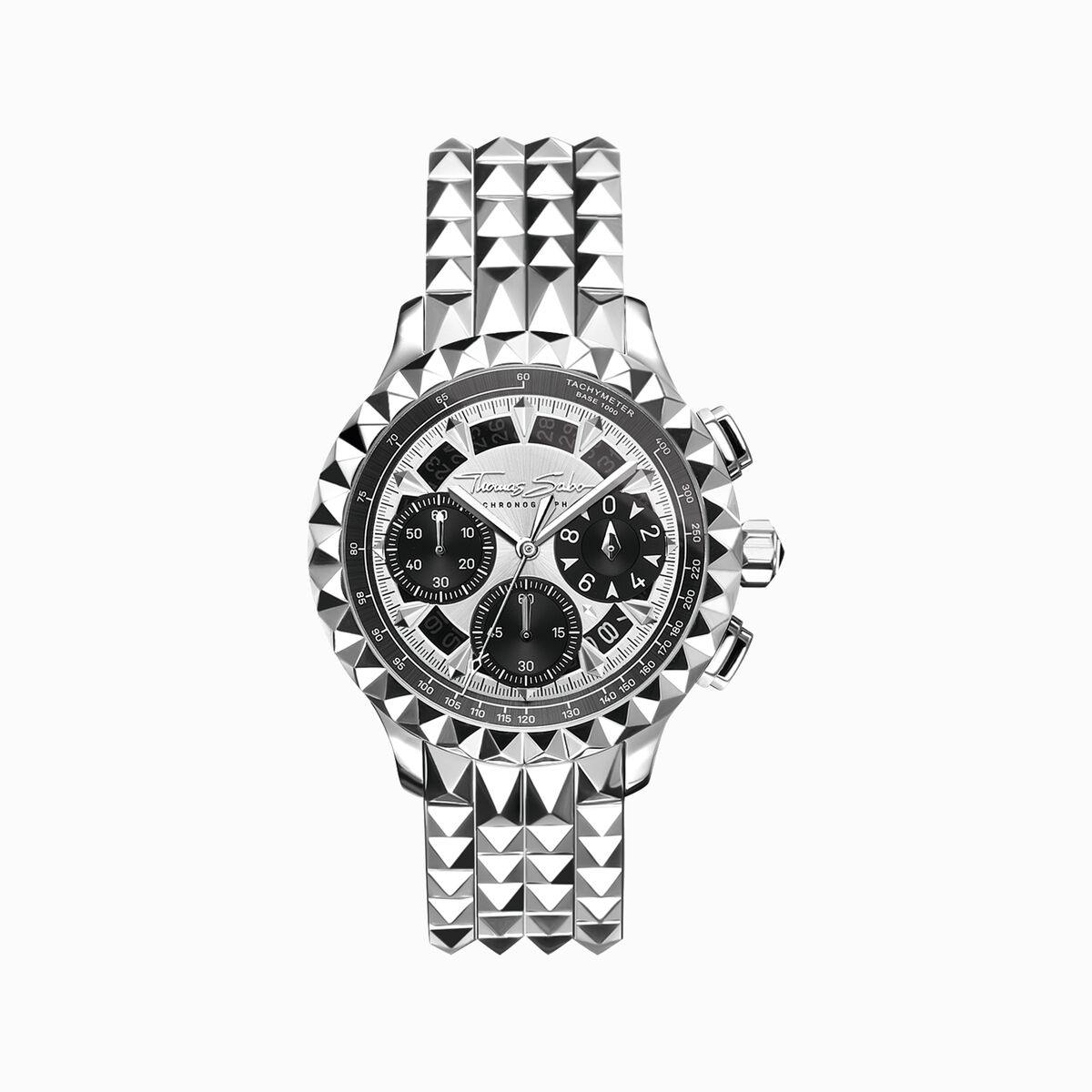 Men’s watch Rebel at Heart Chronograph silver black bicolor