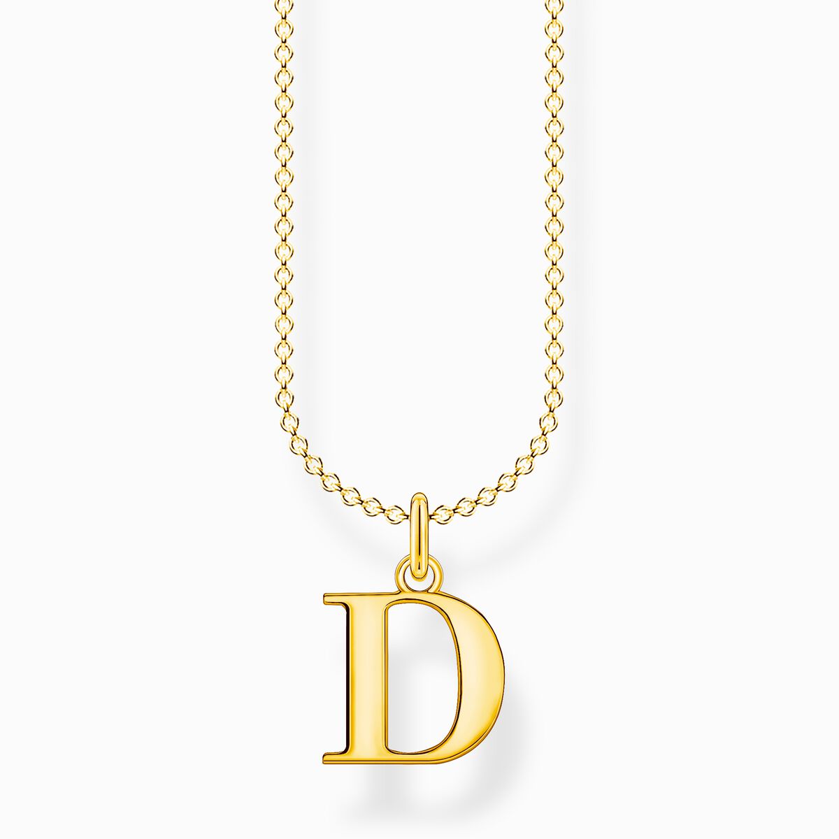 Necklace letter d gold