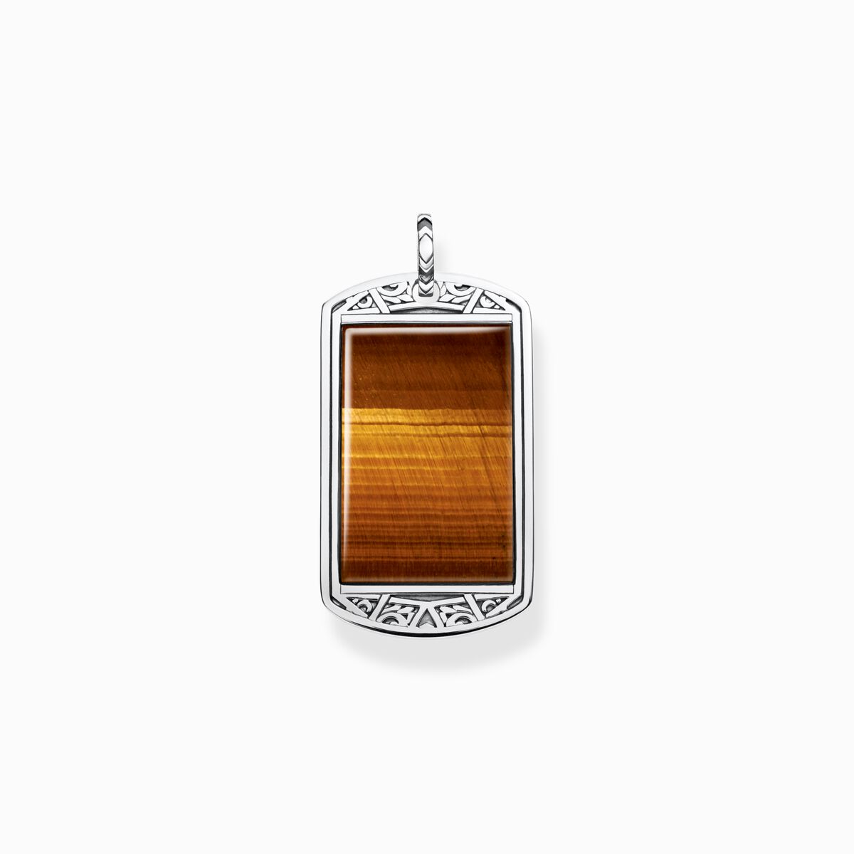 Pendant dog tag tiger‘s eye