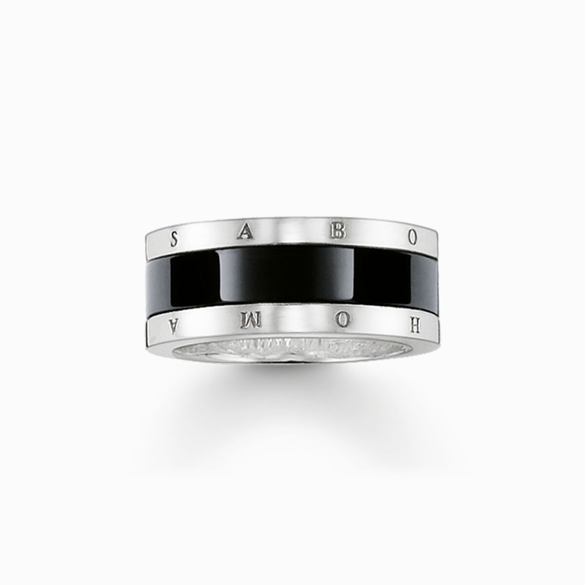 Band ring black Ceramic
