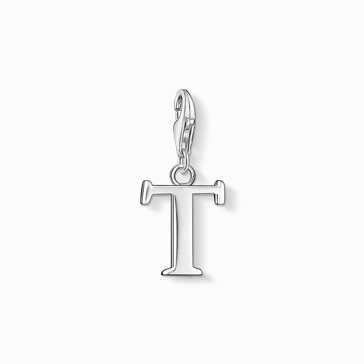 Charm pendant letter t