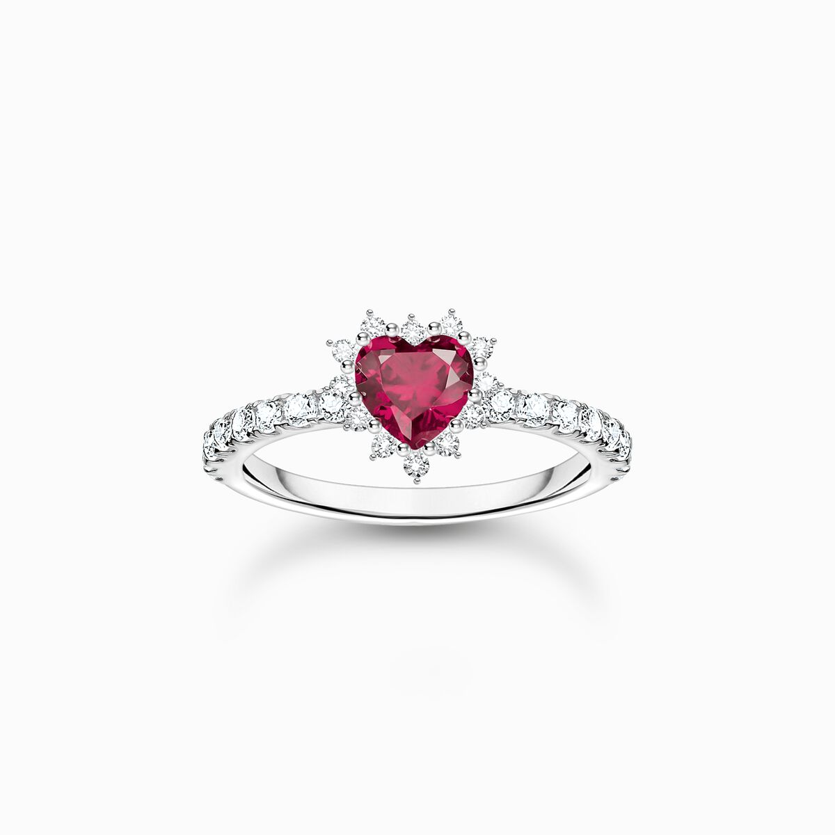 Silver heart ring Romance