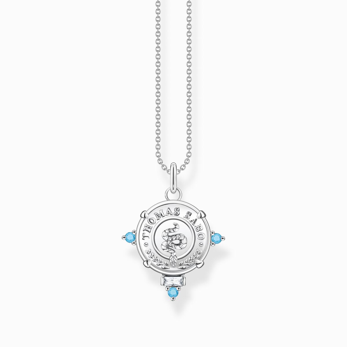 Necklace snake with abalone mother-of-pearl silver