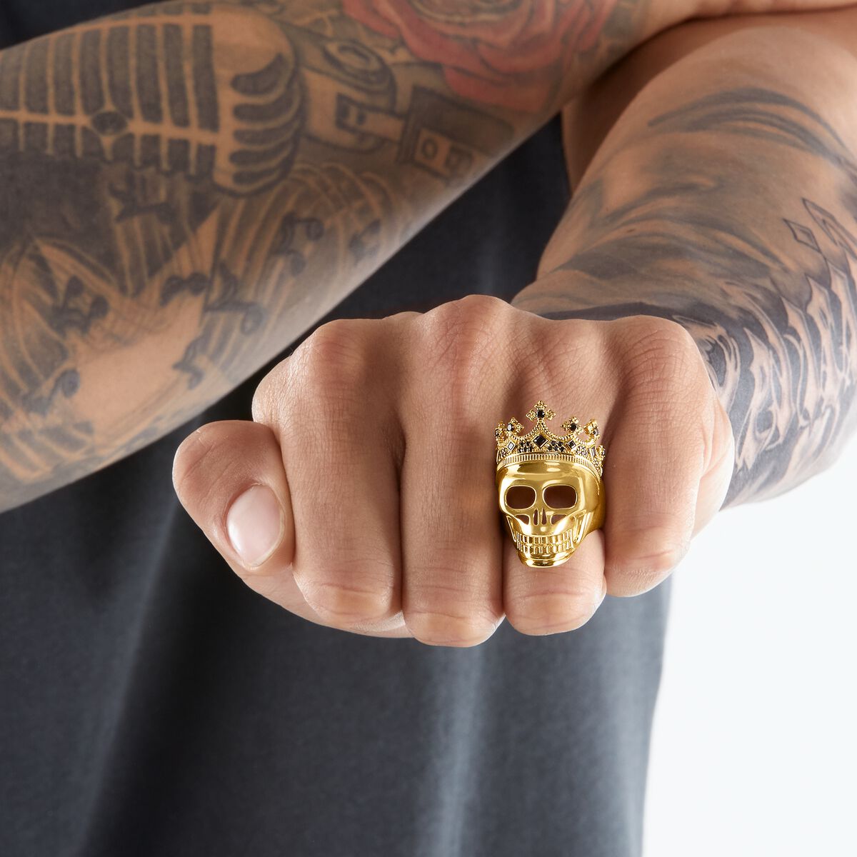 Ring skull king gold