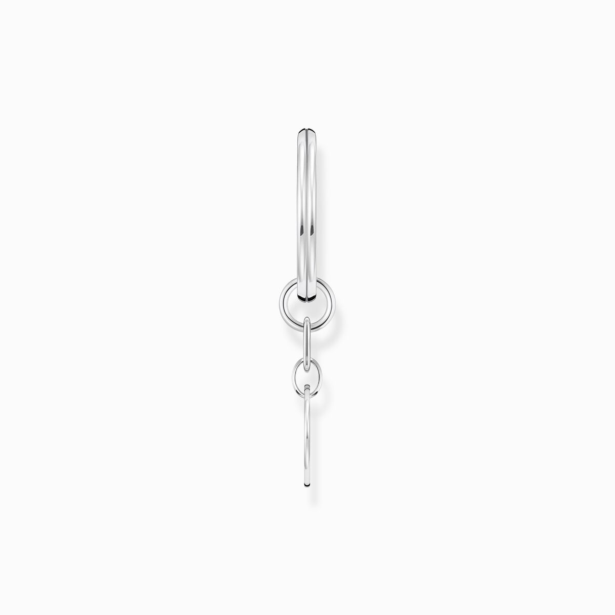 Key ring heart silver