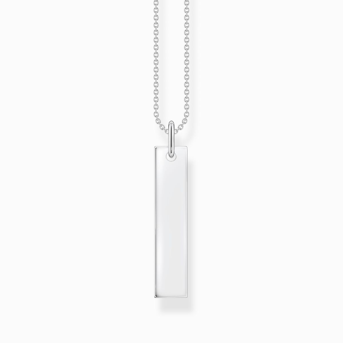 Necklace tag silver