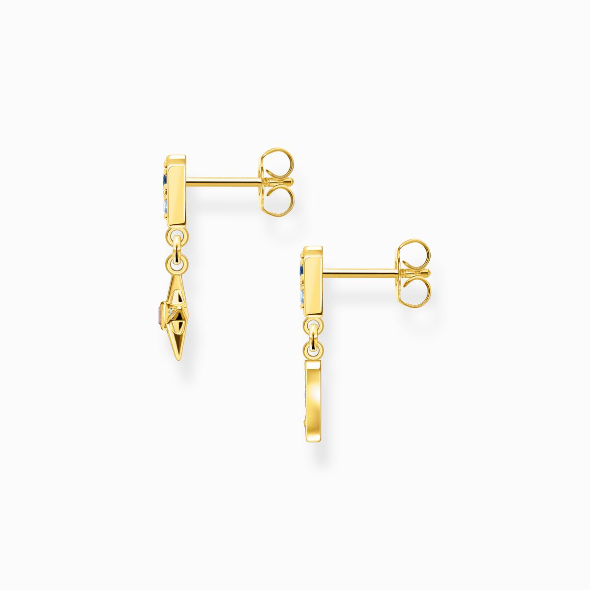 Earrings Royalty star & Moon gold