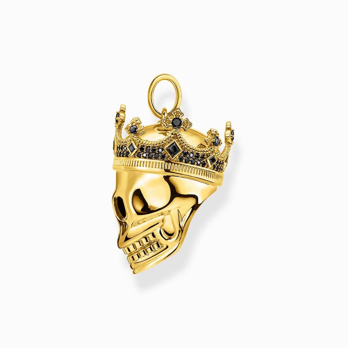 Pendant skull king gold
