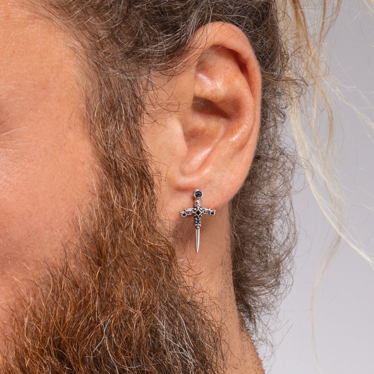 Ear studs swords