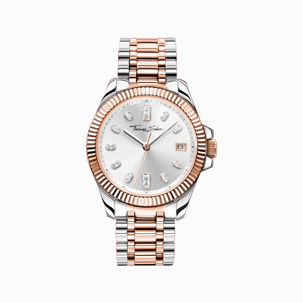 Women’s watch rose gold-coloured silver-coloured