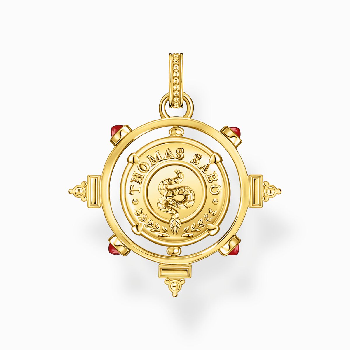 Pendant rotatable with black onyx and white stones gold plated