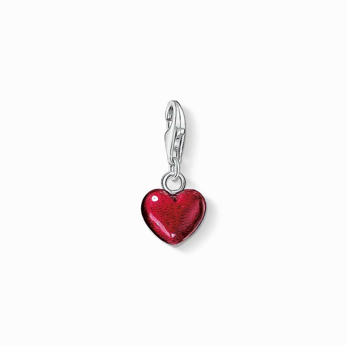Charm pendant red heart